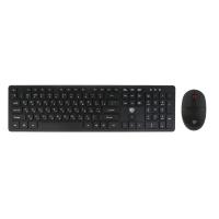 Набор беспроводная клавиатура и мышь BY Unikeys, 2.4GHz,4D, 104 кл., 1600DPI, 1xАА и 1xААА, чёрный
