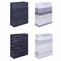 Пакет тм Fntastic подарочный, вскч бум., L 26x32x10см, полосы, 4 дизайна