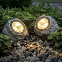 Светильник сад. на солн. батарее тм INBLOOM, 13х10х11см, 1LED, шампань, AA600 mAh Ni-MH, 1реж., PP