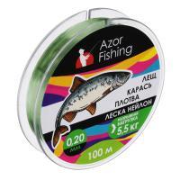 Леска "Лещ, Карась, Плотва" тм AZOR FISHING, нейлон, 100м, 0,20мм, 5,5кг, прозрачный