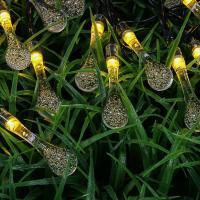 INBLOOM Гирлянда на солн.батарее Капля, 25LED, 7м, шампань, 2 реж, ПВХ зел, 2V80mA, 1.2V600mAh