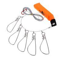 Кукан тм AZOR FISHING, 3,5м, 5 карабинов, поплавок, трос металл, ПВХ сумка