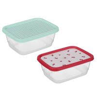 Черри Контейнер для продуктов прямоугольный 0,85л, пластик, 2 цвета