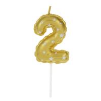 Свеча для торта тм Fntastic 5,2 см, в форме цифр (2), парафин