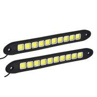 ЕРМАК Дневные ходовые огни, LED 40шт, гибкий резин. корп., 260мм, 12V, белый, 2шт.