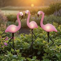 Светильник сад. на солн. батарее тм INBLOOM Фламинго,3шт,52.5см,9LED,белый, AA600mAh Ni-MH, 1реж.,РР