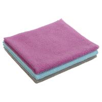 Салфетки для кухни тм VETTA, 3 шт, 30х35см, микрофибра 220г/м2, 3 цвета