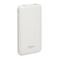 Аккумулятор мобильный BY 10000мАч, 2xUSB-A, 1xUSB-C, 1xMicro-USB, ребристый, 10W, белый