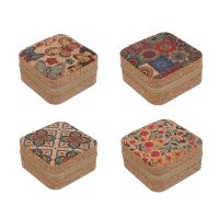 Шкатулка для украшений, 9,5x9,5x5 см, ПВХ, 4 дизайна