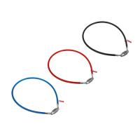 Замок велосипедный тм BY SPORT, противоугонный, тросовый, кодовый, 650х8мм, металл, ПВХ, 3 цвета