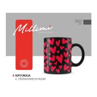 MILLIMI Сердечки Кружка 350мл с терморисунком, керамика