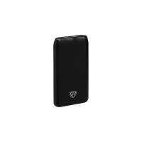 Аккумулятор мобильный BY 10000мАч, 1xUSB-A, 2xUSB-C, 20W, 3A, пластик, черный