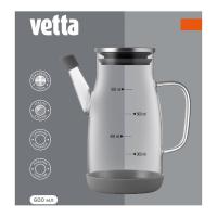 VETTA Кувшин для масла/уксуса, 600мл, стекло, силикон, металл, пластик