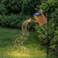 Светильник сад.на солн.батар.тм INBLOOM Лейка, 22х10х82см,37LED,шампань,АА600mAh Ni-MH, 1реж.,металл