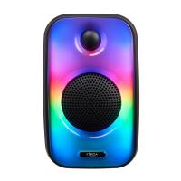 Колонка беспроводная BY VibeBox, 8 Вт,подсветка,2000мАч,USB,EQ,microSD,ВШГ 26x16x14см, черный