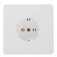 Розетка скрытой установки Intro Style с заз. 2P+E Schuko, 16А-250В, IP20, СУ, 7-202-01, белый