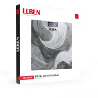 LEBEN Весы напольные электронные "Grey", ЖК-дисплей, макс. нагр.до 180кг