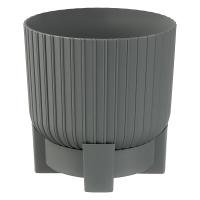 Горшок для цветов с поддоном "Торин" 3,3л, d17,5см, цв.серый мусоон