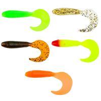 Приманка мягкая "Shad" тм AZOR FISHING, силикон, 7см, 5шт. в уп, 5 цветов