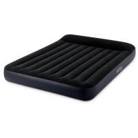 INTEX Матрас надувной PILLOW REST с подголовником, 203x183x25см, до 272кг, 64144