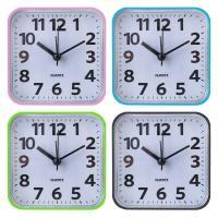 LADECOR CHRONO Будильник, 8,5х8,5х3,5см, 1xAA, пластик, 4 цвета