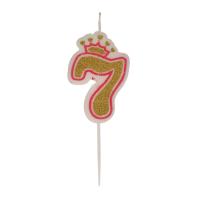 Свеча для торта тм Fntastic 5,6 см, в форме цифр (7), парафин