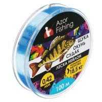 Леска "Щука, Окунь, Судак" тм AZOR FISHING, нейлон, 100м, 0,42мм, 18,5кг, серая