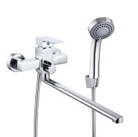RAIN Смеситель для ванны Цитрин, прямой излив 30см, душ. набор, картридж 35мм, латунь, хром