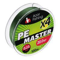Леска плетеная "PE Мастер" тм AZOR FISHING, 100м, 0,23мм, 20,0кг, зеленая