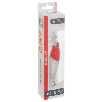 Воблер "Хамп Дип Шэд" тм AZOR FISHING, SP, 6,0гр, 93мм, 0,5-1,5м, 5 цветов