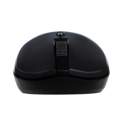 Компьютерная мышь беспроводная BY Office 2.4GHz,4D,тихий клик,800-1600DPI,SoftTouch,2xAАA,черный