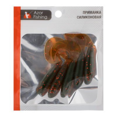 Приманка мягкая "Shad" тм AZOR FISHING, силикон, 7см, 5шт. в уп, 5 цветов
