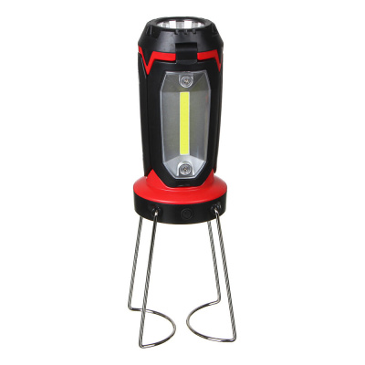 Фонарь светильник тм ЕРМАК, 1 LED, 3 COB, 800мАч, USB, 15х8.5х8.5см, 6 режимов, пластик
