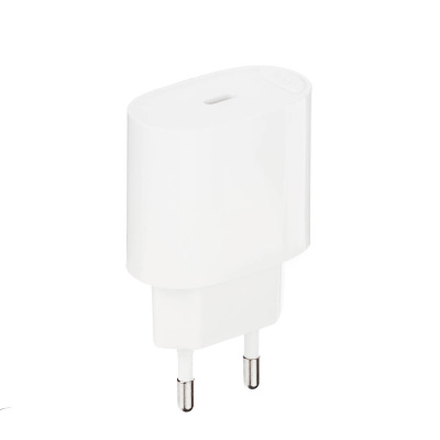 Сетевое зарядное устройство hoco. модель C109A, USB-С PD 20W, цвет: белый