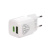 Сетевое зарядное устройство BY MINI 30Вт GaN,USB-C, USB-A, QC,PD,PPS,110-240В,50-60Гц,пластик,белый