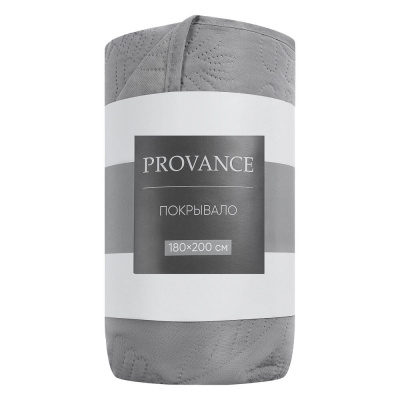 PROVANCE Фрэя Покрывало стеганое 180х200см, 100% полиэстер, серый
