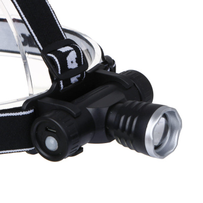 Фонарь налобный тм ЕРМАК, CREE XPE LED, 4 режима, 1200мАч, 8,3х3,8х7,3см, USB кабель, пластик