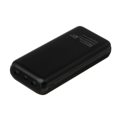 Аккумулятор мобильный BY Multivolt 20000мАч, 2xUSB-A, 1xUSB-C, 1xMicro-USB, 10W, пластик, чёрный