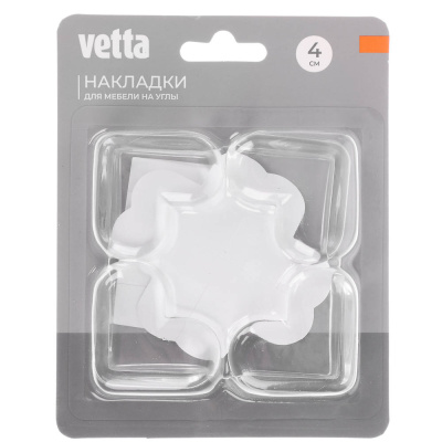 Накладки на углы тм VETTA, треугольные, 4 шт, ПВХ, 4см,  2 дизайна