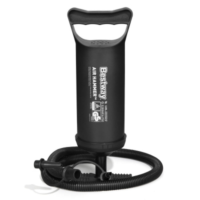BESTWAY Ручной воздушный насос AIR HAMMER объемом 850мл, 30см, 3 насадки в комплекте, 62002