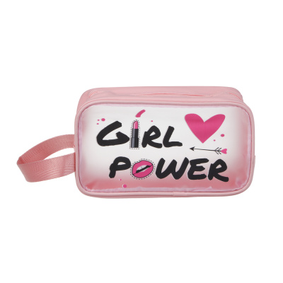 Косметичка банная с боковой ручкой тм ЮL Girl Power, ПУ, ПВХ, 21,5х12,5х8, 3 цвета