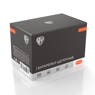 Батарейки AAA BY (LR03) 2шт в блистере, щелочные 1.5V, высокой ёмкости