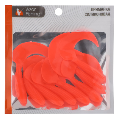 Приманка мягкая "Shad" тм AZOR FISHING, силикон, 9см, 8шт. в уп, 5 цветов