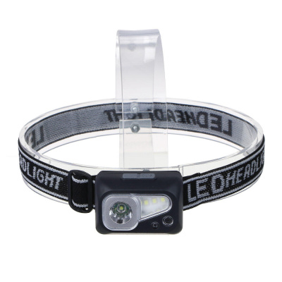 Фонарь налобный тм ЕРМАК, сенсорный, XPE LED + 3 SMD, 6 режимов, 500мАч, зарядка Type C, 57х29х38 мм