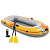 Лодка надувная тм Intex Challenger 2 BOAT SET, 236x114x41см, до 200 кг, весла/насос, 66312NP
