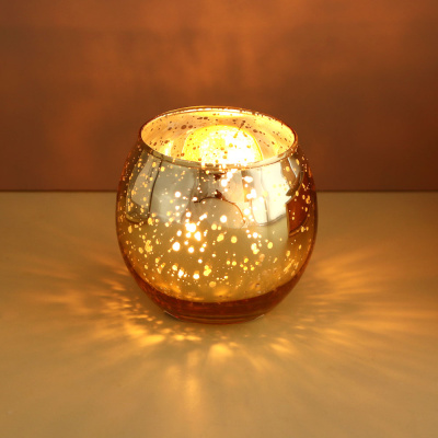 Подсвечник тм LADECOR стеклянный, 7,5x7,5x6,5 см, 2 цвета