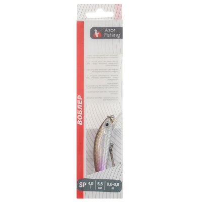 Воблер "Мини Минноу" тм AZOR FISHING, F, 4,0гр, 55мм, 0,0-0,8м, 5 цветов