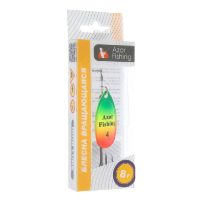 Блесна вращающаяся "Комета" тм AZOR FISHING, №4, 8 гр, 5 цветов
