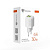 Сетевое зарядное устройство BY MINI 30Вт GaN,USB-C, USB-A, QC,PD,PPS,110-240В,50-60Гц,пластик,белый