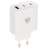 Сетевое зарядное устройство BY Smart 40Вт,2*USB-C, 1*USB-A, QC,PD,PPS,110-240В,50-60Гц,пластик,белый